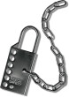 Stainless steel lockout hasp with 152mm (6 inches) s/s chain