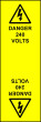 Electrical Cable Marking Labels - 240Volts