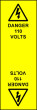 Electrical Cable Marking Labels - 110Volts