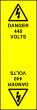 Electrical Cable Marking Labels - 440 Volts