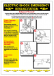 Electricity Safety Poster - 'Electric Shock Resuscitation'