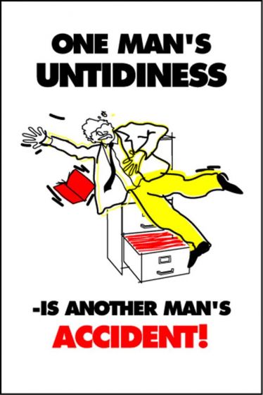 Housekeeping Posters - 'One Man's Untidiness'