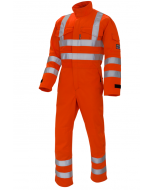 Arc Flash High Vis Dark Orange Coverall 9.8cal/cm2