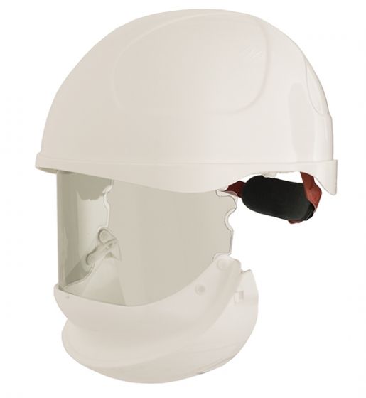 22cal arc rated visor integrated into helmet