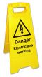  A Board, Danger - Electrician Working
