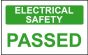 Elec Inspec Labels 25x40mm S/A vinyl Roll 250 E/S Passed