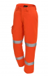 Arc Flash Non-Metal Hi-Viz Orange Trousers with Reflective Tape 8.7cal/cm2