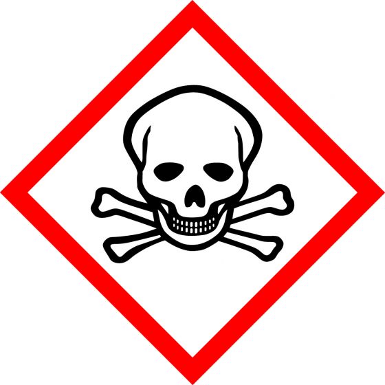 GHS ACUTE TOXICITY  sign 100mm x 100mm  