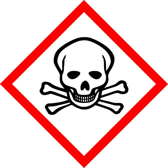 GHS ACUTE TOXICITY  sign 100mm x 100mm