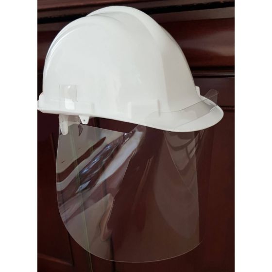 COVID19 face protection for hard hat