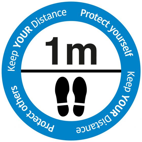 Social Distancing floor sign "Keep your distance"-BL