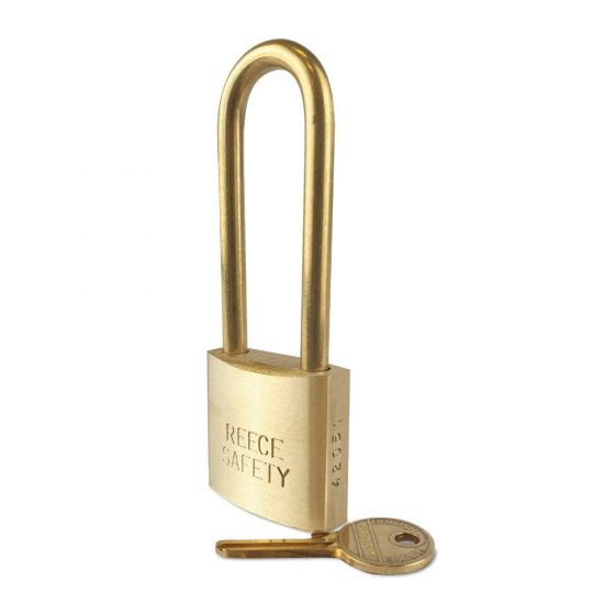 Brass 38mm body Safety Padlock -Keyed to Differ-Long