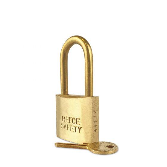 Brass 38mm body Safety Padlock -Keyed to Differ-Medium