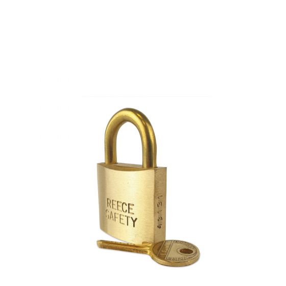 Brass 38mm body Safety Padlock -Keyed to differ-Standard