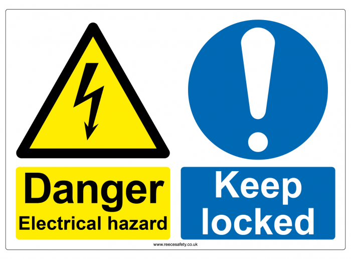 "Danger, Keep locked" Safety Sign