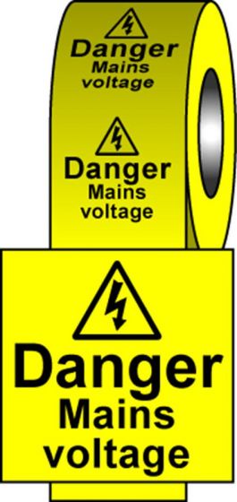 Safety Labels - Mains Voltage