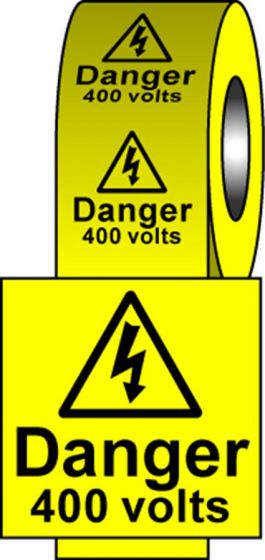 Safety Labels - 400 Volts