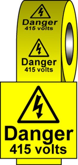 Safety Labels - 415 Volts