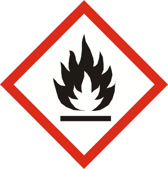 GHS FLAMMABLE  sign 100mm x 100mm  