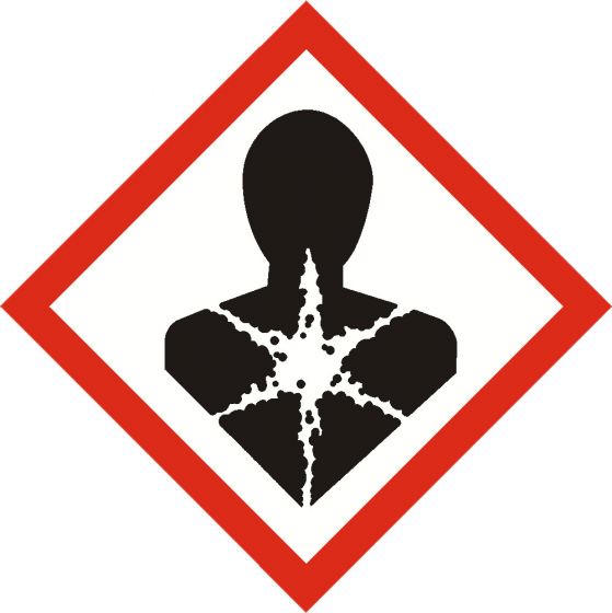 GHS HEALTH HAZARD sign 40mm x 40mm