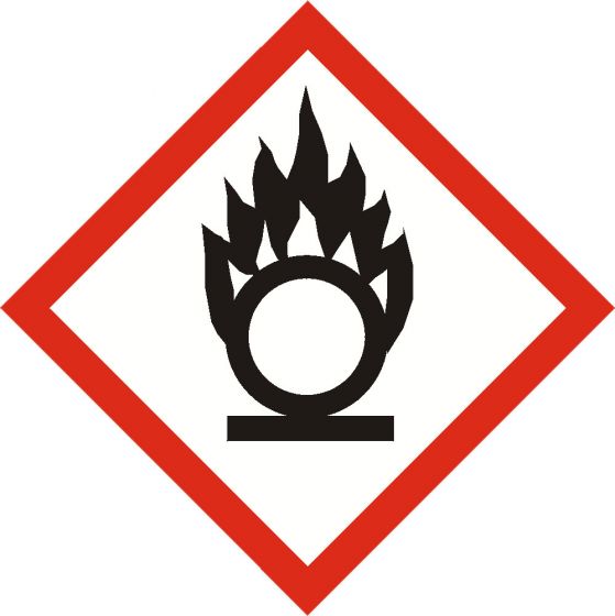 GHS OXIDISER sign 40mm x 40mm