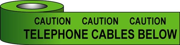 Underground warning tapes - Telephone Cables