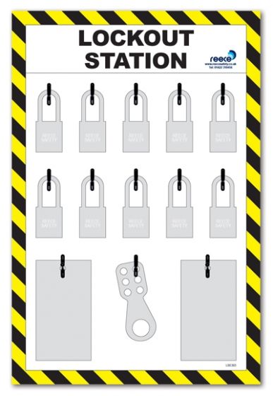10 Lock Lockout Station Only
