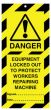 Lockout Safety Tags Pk 10 160 x 75mm Equip Locked Out