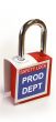 'Prod Dept' - Lockout Padlock Fold-Over Tag