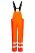 High Viz Arc Flash Orange Waterproof Salopettes 21.1cal/cm2