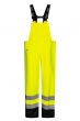 High Viz Arc Flash Yellow and Navy Waterproof Salopettes 21.1cal/cm2