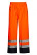 High Viz Arc Flash Orange and Navy Waterproof Trousers 21.1cal/cm2
