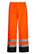 High Viz Arc Flash Orange and Navy Waterproof Trousers 21.1cal/cm2