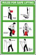 General Awareness Safety Posters - 'Rules For Safe Lifting'