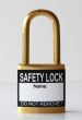 Black padlock labels