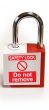 'Safety Lock Do Not Remove' - Lockout Padlock Fold-Over Tag