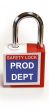 'Prod Dept' - Lockout Padlock Fold-Over Tag