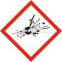 GHS EXPLOSIVE  sign 100mm x 100mm  