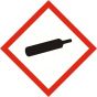 GHS GAS UNDER PRESSURE sign 100 x 100mm  