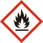 GHS FLAMMABLE  sign 100mm x 100mm