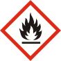 GHS FLAMMABLE sign 40mm x 40mm