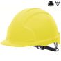 Industrial Safety Helmet - with slip rachet - Yellow