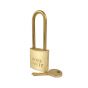 Brass 32mm body Safety Padlock Long