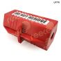 Plug Lockout, Large, Red, 80mm x 80mm x 180mm