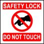 'Do Not Touch' - Lockout Padlock Fold-Over Tag