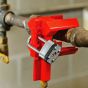 Ball Valve Lockout fits valve size 12.5mm to 31mm RED