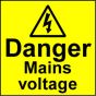 Electrical Safety Labels - Mains Voltage