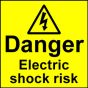 Electrical Safety Labels - Electric Shock Risk