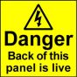 Electrical Safety Labels - Live Panel