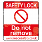 PBL1 Safety Lock Label